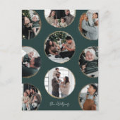 ダークグリーン装飾エレガンス写真はがき シーズンポストカード (正面)