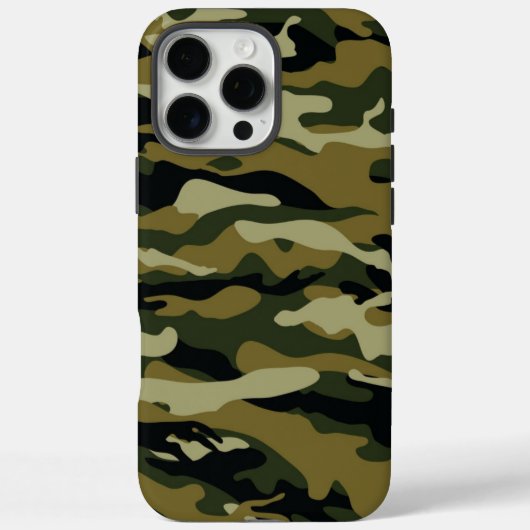 ダークグリーン迷彩柄 Case-Mate iPhoneケース (裏面)