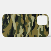 ダークグリーン迷彩柄 Case-Mate iPhoneケース (裏面 (横))