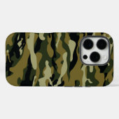 ダークグリーン迷彩柄 Case-Mate iPhoneケース (裏面 (横))