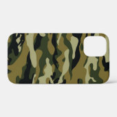 ダークグリーン迷彩柄 Case-Mate iPhoneケース (裏面 (横))