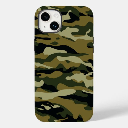 ダークグリーン迷彩柄 Case-Mate iPhoneケース (裏面)