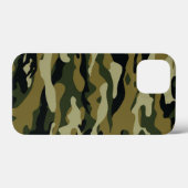 ダークグリーン迷彩柄 Case-Mate iPhoneケース (裏面 (横))
