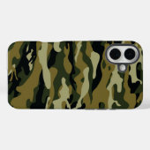 ダークグリーン迷彩柄 Case-Mate iPhoneケース (裏面 (横))