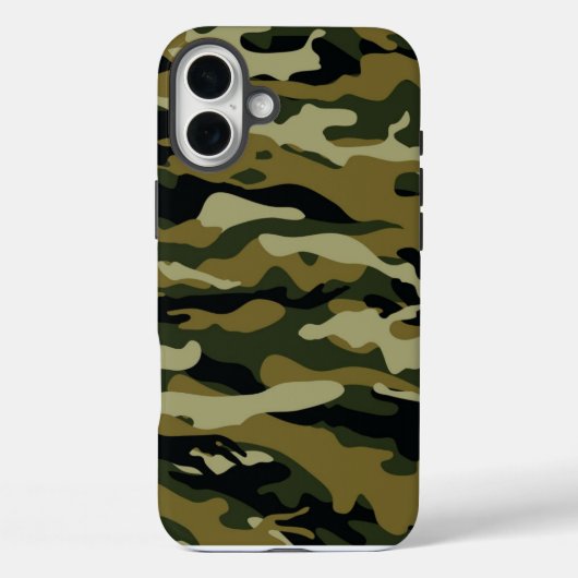 ダークグリーン迷彩柄 Case-Mate iPhoneケース (裏面)