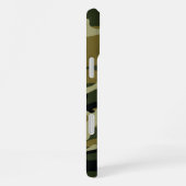 ダークグリーン迷彩柄 iPhoneケース (右側面)