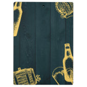 ダークグリーン醸造所のパーソナライズテーマ クリップボード (裏面)