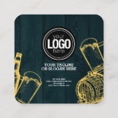 ダークグリーン醸造所のパーソナライズテーマ 割引カード (裏面)