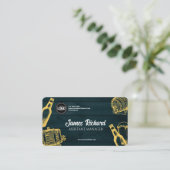 ダークグリーン醸造所のパーソナライズテーマ 名刺 (スタンド正面)