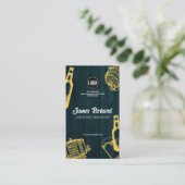 ダークグリーン醸造所のパーソナライズテーマ 名刺 (スタンド正面)