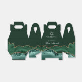 ダークグリーン金ゴールドバー（ユダヤ教の）バル・ミツバーパーソナライズされたパーティー フェイバーボックス (折り畳みなし)