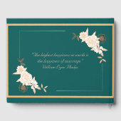 ダークグリーン(クリームバラ結婚付) ゲストブック (裏面)