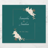 ダークグリーン(クリームバラ結婚付) ビールラベル (シングルラベル)