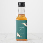 ダークグリーン(クリームバラ結婚付) リキュールボトルラベル (正面)