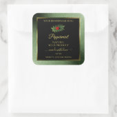 ダークグリーン グリッター ブラック ラベル レディバグ (バッグ)