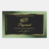 ダークグリーン グリッター ブラック ラベル レディバグ (正面)