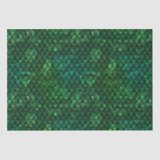 ダークグリーン&スパグラデーションークルズドラゴンはかりで測 薄葉紙 (正面)
