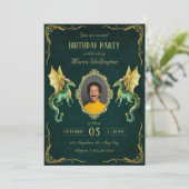 ダークグリーン・ドラゴンゴールデンバースデー 招待状 (スタンド正面)