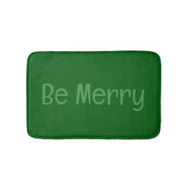 ダークグリーン「ビー」メリーバスマット(オプション文字付) バスマット