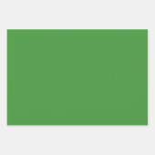 ダークグリーン＆ホワイトのシェブロン結婚式誕生日 ラッピングペーパーシート (正面3)