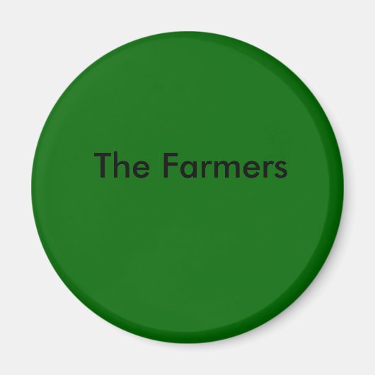 ダークグリーン、農家 マグネット (正面)