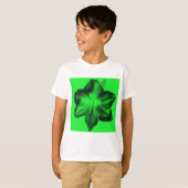 ダークグリーンonライトグリーンAmaryllis Tシャツ (正面フル)