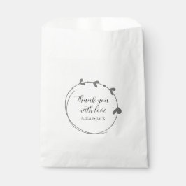 ダークグレイシンプルリース結婚ズ フェイバーバッグ