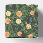 ダークグレイ結婚ピーチモダンフローラ フェイバーボックス (上部)