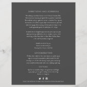 ダークグレイ葉クロ結婚ングのゲスト情報 (裏面)