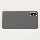 ダークグレイ iPhone X カバー (裏面(横))