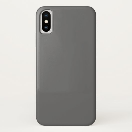 ダークグレイ iPhone X カバー (裏面)