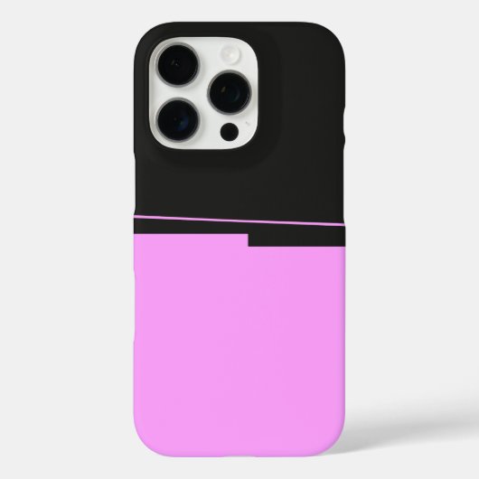 ダークグレシンプルーとピンクのデザイン Case-Mate iPhoneケース (裏面)