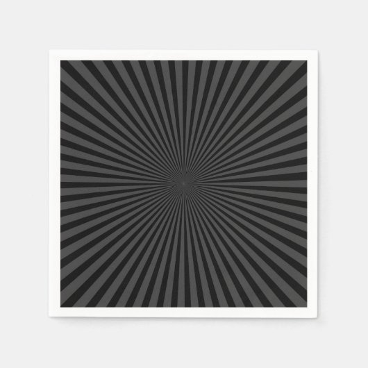 ダークグレーとブラックレトロ日が差すこと背景 スタンダードカクテルナプキン (正面)