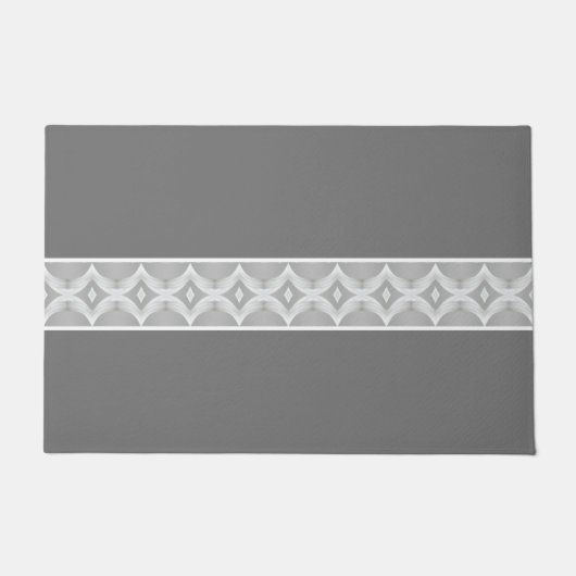 ダークグレーとライトグレー ドアマット (正面)