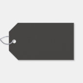 ダークグレーと白かわいいハロウィンモダンギフトラベル ギフトタグ (裏面横)