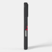 ダークグレーに赤いバラ Case-Mate iPhoneケース (裏面 / 右)