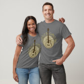 ダークグレーのインディはティーを団結します Tシャツ (ユニセックス)