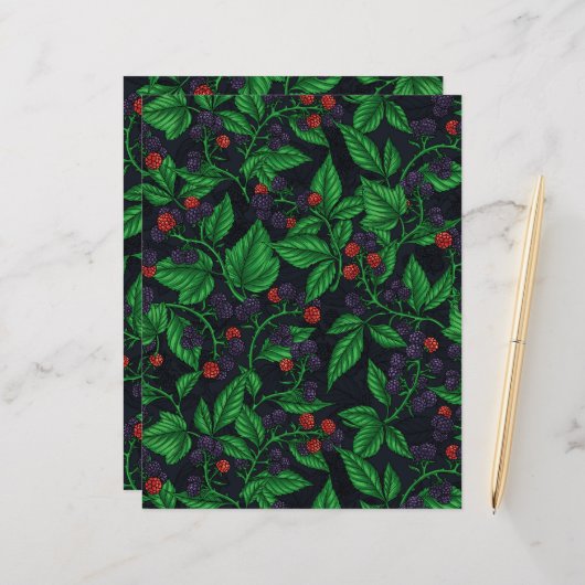 ダークグレーのブラックベリー (正面/裏面インサイチュ)