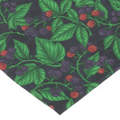 ダークグレーのブラックベリー ショートテーブルランナー (コーナー)