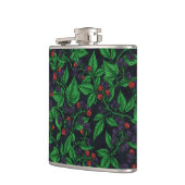 ダークグレーのブラックベリー フラスク (左)