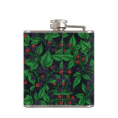 ダークグレーのブラックベリー フラスク (裏面)