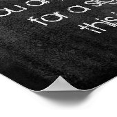 ダークグレーのユーモア引用文動揺して文字 ポスター (角)