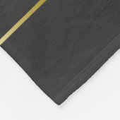 ダークグレーの写真のコラージュのモノグラム フリースブランケット (角)