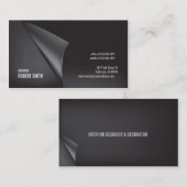 ダークグレーの名刺の倍は味方しました 名刺 (正面/裏面)