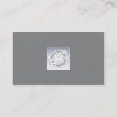 ダークグレーの平野-ビジネス 名刺 (裏面)