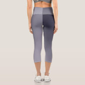 ダークグレーの月光グラデーション効果 カプリレギンス (裏面)