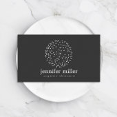 ダークグレーのDANDELIONスターバストロゴ 名刺
