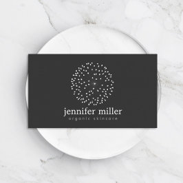 ダークグレーのDANDELIONスターバストロゴ 名刺