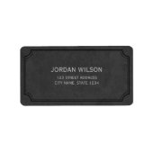 ダークグレーインスパイアヴィンテージフレーム住所 シール (正面)