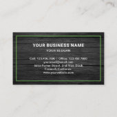 ダークグレーウッド不用品回収サービストラック 名刺 (裏面)